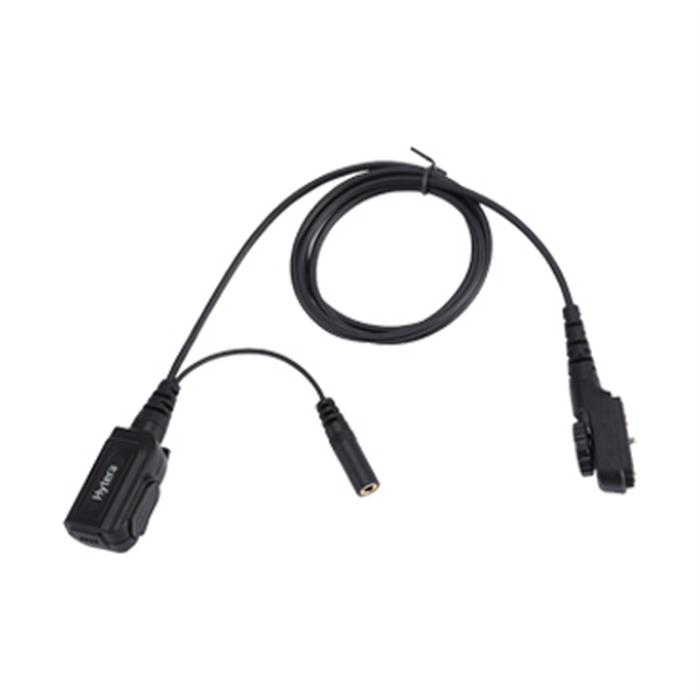 Hytera ACN-01 PTT & MIC Cable Used With Receive-Only Earpiece