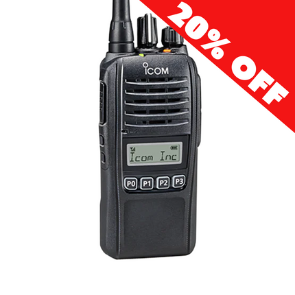 Icom F2100DS UHF Two-Way Radio with Display & Limited Keypad | Durable, Economical & Digital