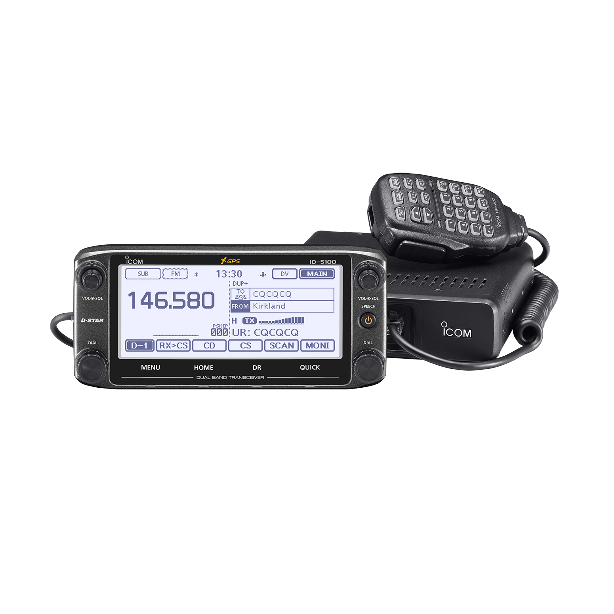 Icom Id5100a Dual Band D-star Mobile Radio