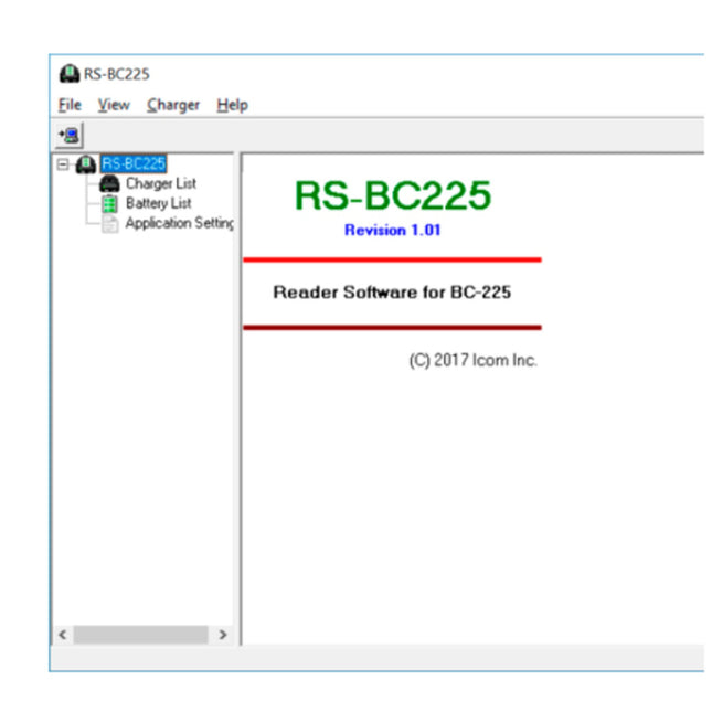 Icom RSBC225 - Battery Management Software - Works with BC225 - Atlantic Radio Communications Corp.